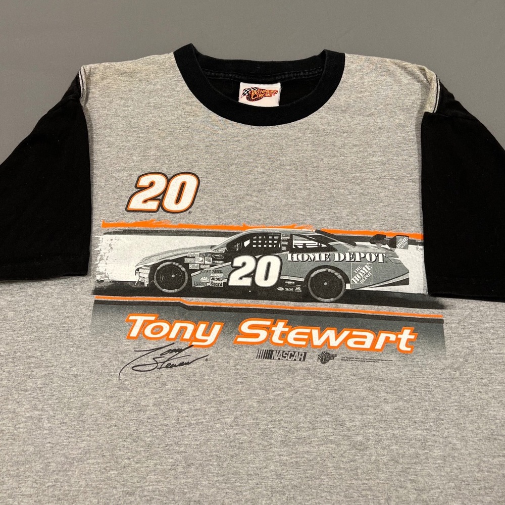 Tony Stewart NASCAR Home Depot #20 Winners Circle Colorblock Graphic Tee XL